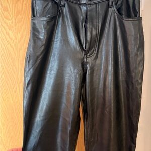 NEW Abercrombie & Fitch Black Leather Pants